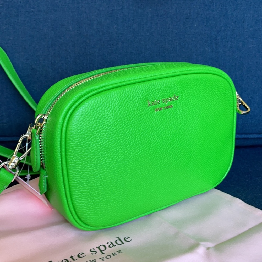Kate Spade Astrid Oval Crossbody Leather Bag Peach Melba - Picture 2 of 16